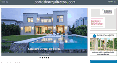 Desktop Screenshot of portaldearquitectos.com