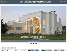 Tablet Screenshot of portaldearquitectos.com